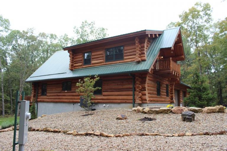 The Kelley with its garage wing and stone landscaping