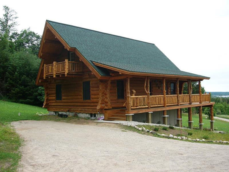 The long covered porch on the Crystal