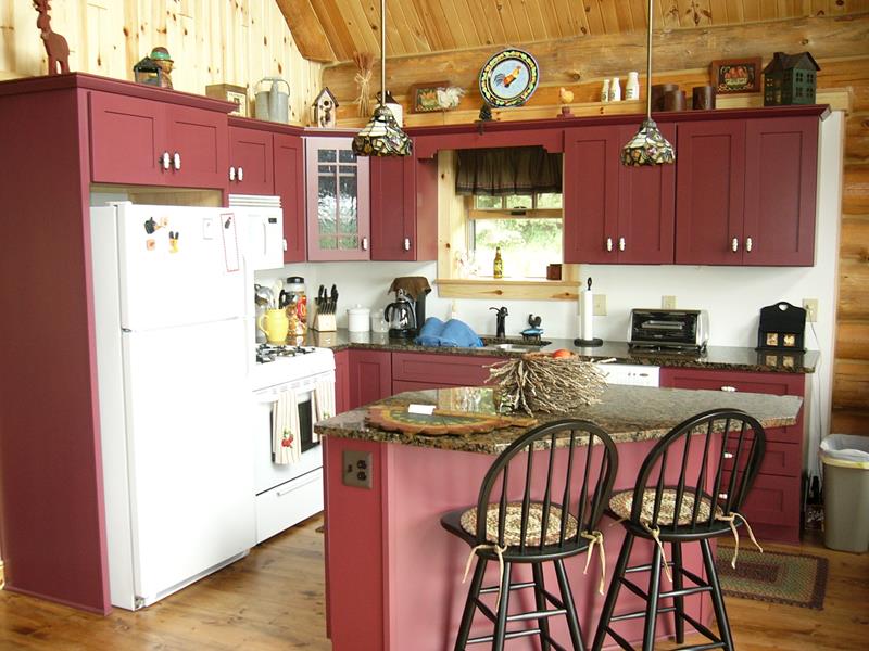 The Crystal kitchen with a raised breakfast bar