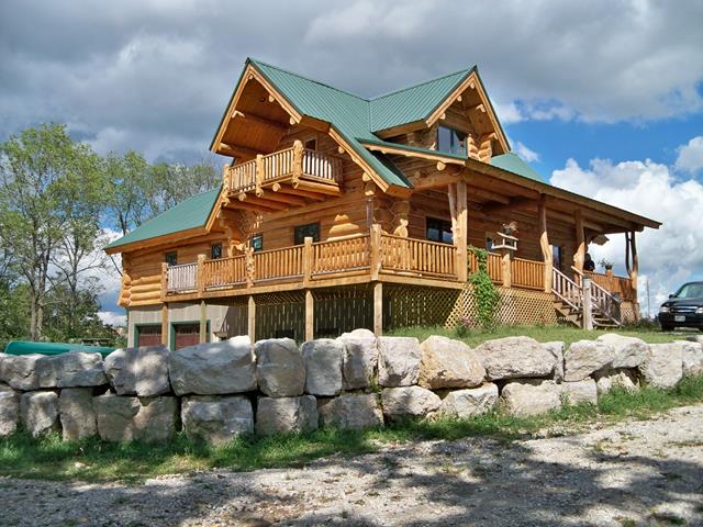 Troyer Log Home exterior
