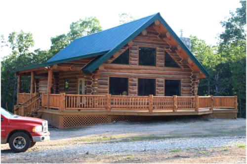 Front elevation of the Pearce with its full-width porch